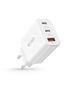 Wall Charger 30W 2x PD USB-C + QC3.0 USB Tech-Protect C30W white 9490713935262