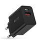 Wall Charger 30W PD USB-C + QC3.0 USB Tech-Protect NC30W black 9490713935187