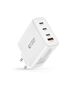 Wall Charger 100W 3x USB-C PD + QC3.0 USB Tech-Protect NC100W-GAN white 9490713934814