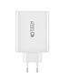 Wall Charger 100W 3x USB-C PD + QC3.0 USB Tech-Protect NC100W-GAN white 9490713934814