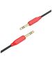 Cable AUX 1m minijack 3,5mm - minijack 3,5mm Hoco UPA11 red 6957531079309