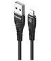 Cable 2,8A 1m USB - Lightning KAKUSIGA KSC-298 black 6921042111551