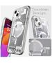 Case APPLE IPHONE 15 PLUS Spigen Ultra Hybrid Mag MagSafe Zero One White transparent 8809896753579