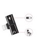 2in1 Adapter / Splitter for Charger and Lightning Headphones black 5904161145516