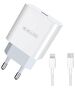 Wall Charger 20W PD USB-C + Cable USB-C - Lightning Jellico AK180 white 0000142787