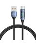 Cable 66W 6A 1m USB - USB-C Tech-Protect UltraBoost LED blue 5906203690671