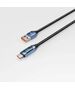 Cable 66W 6A 1m USB - USB-C Tech-Protect UltraBoost LED blue 5906203690671