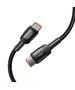 Cable USB Type - USB Type C PD100W / 5A 3m Tech-Protect UltraBoost EVO black 5906203690626