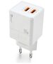 Wall Charger PD 35W 2x USB-C GaN Reverse U63 white 5905884803301