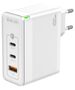 Wall Charger GaN 100W 1x QC3.0 USB + 2x PD USB-C Jellico C118 + Cable USB-C - USB-C white 6974929204532