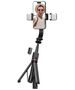 Selfie Stick Tripod with LED Light Bluetooth Tech-Protect L05S black 5906203690381