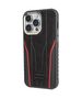 Original Case IPHONE 14 PRO Audi Genuine Leather MagSafe (AU-TPUPCMIP14P-R8/D3-RD) black & red 6955250226813