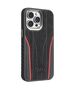 Original Case IPHONE 14 PRO Audi Genuine Leather MagSafe (AU-TPUPCMIP14P-R8/D3-RD) black & red 6955250226813