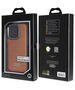 Original Case IPHONE 14 PRO Audi Synthetic Leather MagSafe (AU-TPUPCMIP14P-GT/D3-BN) brown 6955250226974