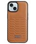 Original Case IPHONE 13 / 14 / 15 Audi Synthetic Leather MagSafe (AU-TPUPCMIP15-GT/D3-BN) brown 6955250226998