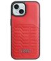 Original Case IPHONE 13 / 14 / 15 Audi Synthetic Leather MagSafe (AU-TPUPCMIP15-GT/D3-RD) red 6955250226936