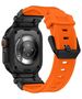 Strap for APPLE WATCH 4 / 5 / 6 / 7 / 8 / 9 / SE / ULTRA 1/2 (44 / 45 / 49 MM) Tech-Protect Delta Pro orange-black 5906302307838