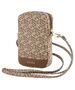 Bag Guess Zip GCube Bottom Stripe (GUWBZPGCSPGW) brown 3666339210663