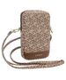 Bag Guess Zip GCube Bottom Stripe (GUWBZPGCSPGW) brown 3666339210663