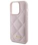 Guess case for iPhone 15 Pro 6,1&quot; GUHCP15LPSQSQSP pink HC PU Quilted Metal Logo 3666339149765