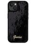 Guess case for  iPhone 14 6,1&quot; GUHCP14SPSFDGSK HC SEQUIN SCRIPT METAL BLACK 3666339172831