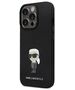 Karl Lagerfeld case for iPhone 13 Pro 6,1&quot; KLHCP13LSMHKNPK black HC Silicone Ikonik Metal Pin 3666339165932