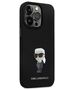 Karl Lagerfeld case for iPhone 13 Pro 6,1&quot; KLHCP13LSMHKNPK black HC Silicone Ikonik Metal Pin 3666339165932