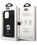 Karl Lagerfeld case for iPhone 13 Pro 6,1&quot; KLHCP13LSMHKNPK black HC Silicone Ikonik Metal Pin 3666339165932