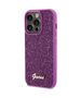 Guess case for iPhone 15 Pro 6,1&quot; GUHCP15LPMSDGSF fuschia HC PU Disco Script Metal 3666339173739