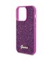 Guess case for iPhone 15 Pro 6,1&quot; GUHCP15LPMSDGSF fuschia HC PU Disco Script Metal 3666339173739