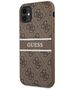 Guess case for iPhone 11 GUHCN614GDBR brown hard case 4G Stripe 3666339005498