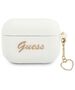 Guess case for Airpods Pro GUAPLSCHSH white Silicone Heart Charm 3666339039134