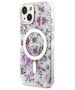 Guess case for iPhone 14 6,1&quot; GUHMP14SHCFWST transparent hardcase Magsafe IML Flower 3666339115630