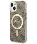 Guess case for iPhone 14 Plus 6,7&quot; GUHMP14MH4STW brown hardcase Magsafe IML 4G 3666339127213