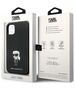 Karl Lagerfeld case for iPhone 11 KLHCN61SMHKNPK black HC Silicone Ikonik Metal Pin 3666339165918