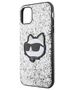 Karl Lagerfeld case for iPhone 11 / XR KLHCN61G2CPS silver hardcase Glitter Choupette Patch 3666339170035