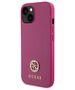 Guess case for iPhone 15 6,1&quot; GUHCP15SPS4DGPP pink HC PU 4G Metal Logo Strass 3666339150860