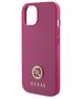 Guess case for iPhone 15 6,1&quot; GUHCP15SPS4DGPP pink HC PU 4G Metal Logo Strass 3666339150860