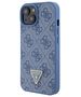 Guess case for iPhone 15 6.1&quot; GUHCP15SP4TDSCPB blue hardcase Crossbody 4G Metal Logo 3666339147082