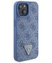 Guess case for iPhone 15 6.1&quot; GUHCP15SP4TDSCPB blue hardcase Crossbody 4G Metal Logo 3666339147082