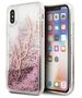 Karl Lagerfeld case for iPhone X / XS KLHCPXTRKSRG rose gold hard case Glitter Signature 3700740494226