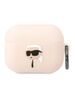 Karl Lagerfeld case for Airpods Pro KLAPRUNIKP white 3D Silicone NFT Karl 3666339087876