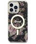 Guess case for iPhone 14 Pro Max 6,7&quot; GUHMP14XHCFWSK black hardcase Magsafe IML Flower 3666339115548