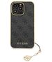 Guess case for iPhone 14 Pro 6,1&quot; GUHCP14LGF4GGR grey HC PU 4G Charm 3666339169879