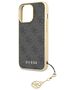 Guess case for iPhone 14 Pro 6,1&quot; GUHCP14LGF4GGR grey HC PU 4G Charm 3666339169879