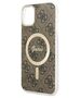 Guess set case + charger for iPhone 11 6,1&quot; GUBPN61H4EACSW brown hard case 4G Print MagSafe 3666339103385