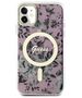 Guess case for iPhone 11 / Xr 6.1&quot; GUHMN61HCFWSP pink hardcase Flower MagSafe 3666339126711