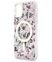 Guess case for iPhone 11 / Xr 6.1&quot; GUHMN61HCFWSP pink hardcase Flower MagSafe 3666339126711