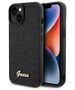 Guess case for  iPhone 14 6,1&quot; GUHCP14SPMSDGSK HC PU DISCO SCRIPT METAL BLACK 3666339173395