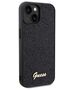 Guess case for  iPhone 14 6,1&quot; GUHCP14SPMSDGSK HC PU DISCO SCRIPT METAL BLACK 3666339173395